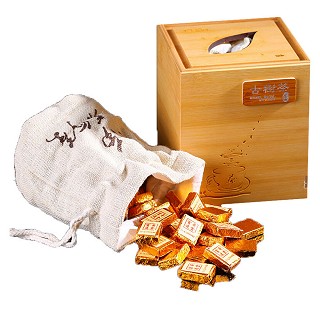 金星满天 普洱熟茶 黄金宫廷小金砖 (金星满天)