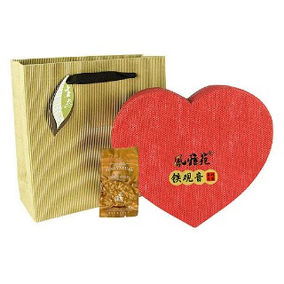 风雅苑 心形礼盒装铁观音(红盒铜袋)