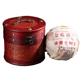 九雁 古树金瓜贡茶 陈年普洱茶(雁道)
