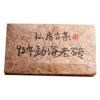 靠普号 1993年勐海老砖 普洱熟茶(勐海县巴达山)