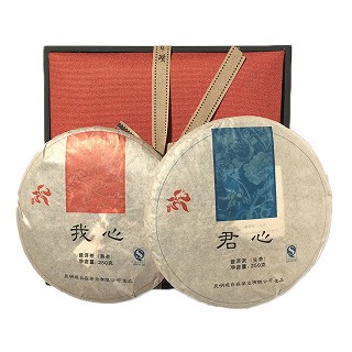 观自在 君心我心 普洱茶 生茶熟茶搭配(观自在)