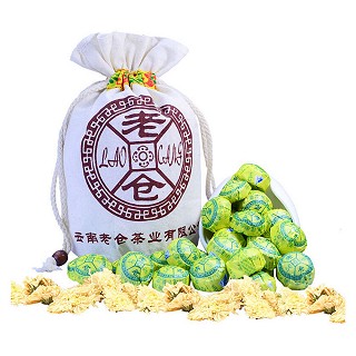 老仓 一级菊花迷你小沱茶(福元)