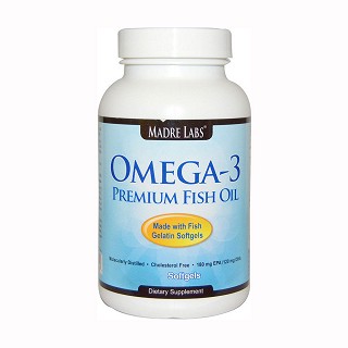 madre labs omega-3精制鱼油软胶囊(150粒)
