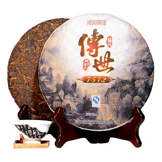 沁爱 檀木茶 针普洱熟茶(傅世 7572)