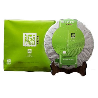 七彩云南 普洱茶 普洱生茶 寿生饼(昆明七彩庆沣祥)