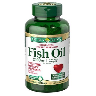 无味鱼油软胶囊2400mg(美国)