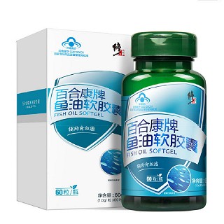 修正 鱼油软胶囊60粒 辅助降血脂