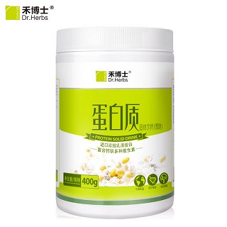 禾博士 多维矿物质蛋白粉 浓缩乳清蛋白质粉 大豆蛋白粉 400g/罐