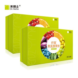 禾博士 纤瑞果蔬酵素粉 台湾水果酵素 真正60种蔬果 15袋/盒x2盒