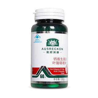 奥斯莱康 钙维生素d叶酸咀嚼片