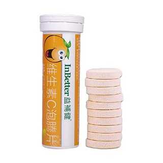 益補健 维生素c泡腾片 甜橙味 10片(优能)