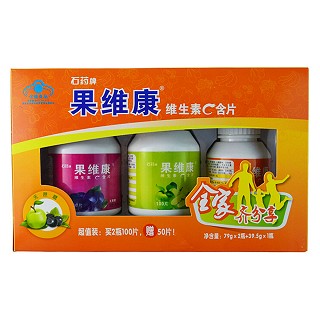 石药牌 维生素c含片(蓝莓+苹果+橙子)