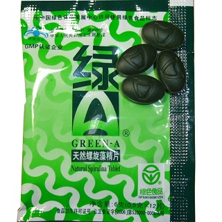绿a天然螺旋藻精片(绿a)