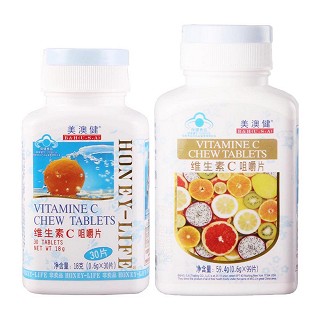 美澳健维生素c咀嚼片+美澳健维生素c咀嚼片(美澳健)