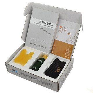 早康刮痧套装c黄玉牛角3件套(早康技术)