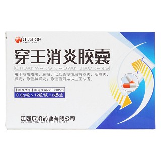 穿王消炎胶囊价格