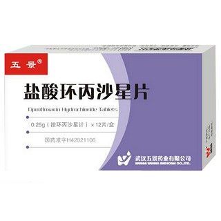 盐酸环丙沙星片(五景)