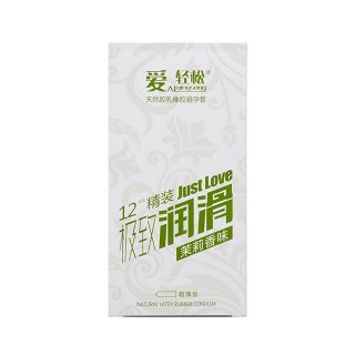 爱轻松天然胶乳橡胶避孕套(茉莉香味)