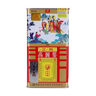 正韩高丽参天字30支150g(铁盒)