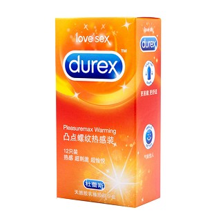 杜蕾斯 凸点螺纹热感装避孕套(伦敦杜蕾)