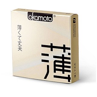 冈本 ok透薄安全套3只装 日本原装进口超薄避孕套(冈本)