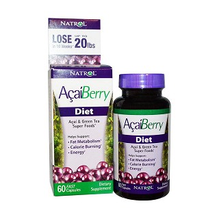 natrol 阿萨伊浆果加绿茶超级食品快速胶囊(nat)