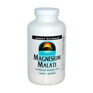 source naturals, 苹果酸镁(source)