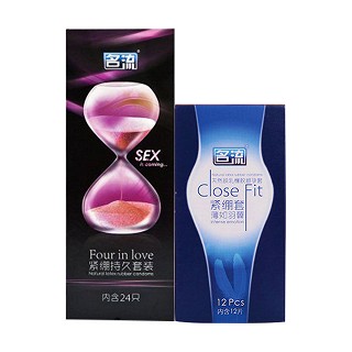 名流天然乳胶橡胶避孕套(紧绷震动小号36只装)