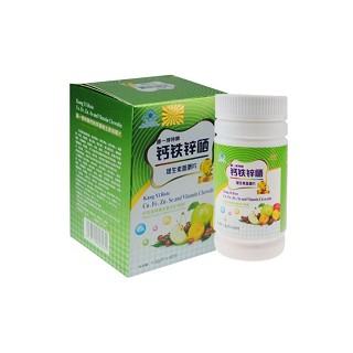 康一博特牌钙铁锌硒维生素咀嚼片(儿童青少年型11-17岁)