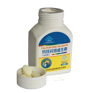 京都本草堂牌钙铁锌硒维生素c咀嚼片(御生堂)