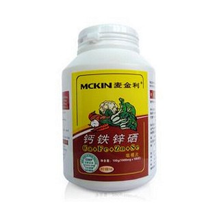 麦金利牌钙铁锌硒咀嚼片(麦金利)