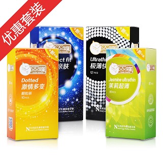 双蝶避孕套 超薄+颗粒装套装(双蝶)